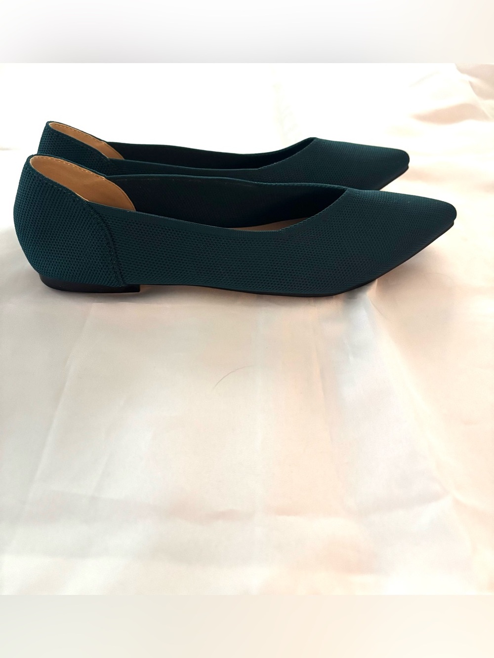 NWOT Semwiss Teal Pointed Toe Ballet Flats SZ 8.5 - Picture 8 of 14